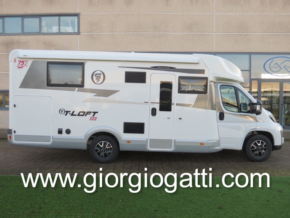 CAMPER SEMENTEGRALE ELNAGH T-LOFT 582 CON BASCULAN