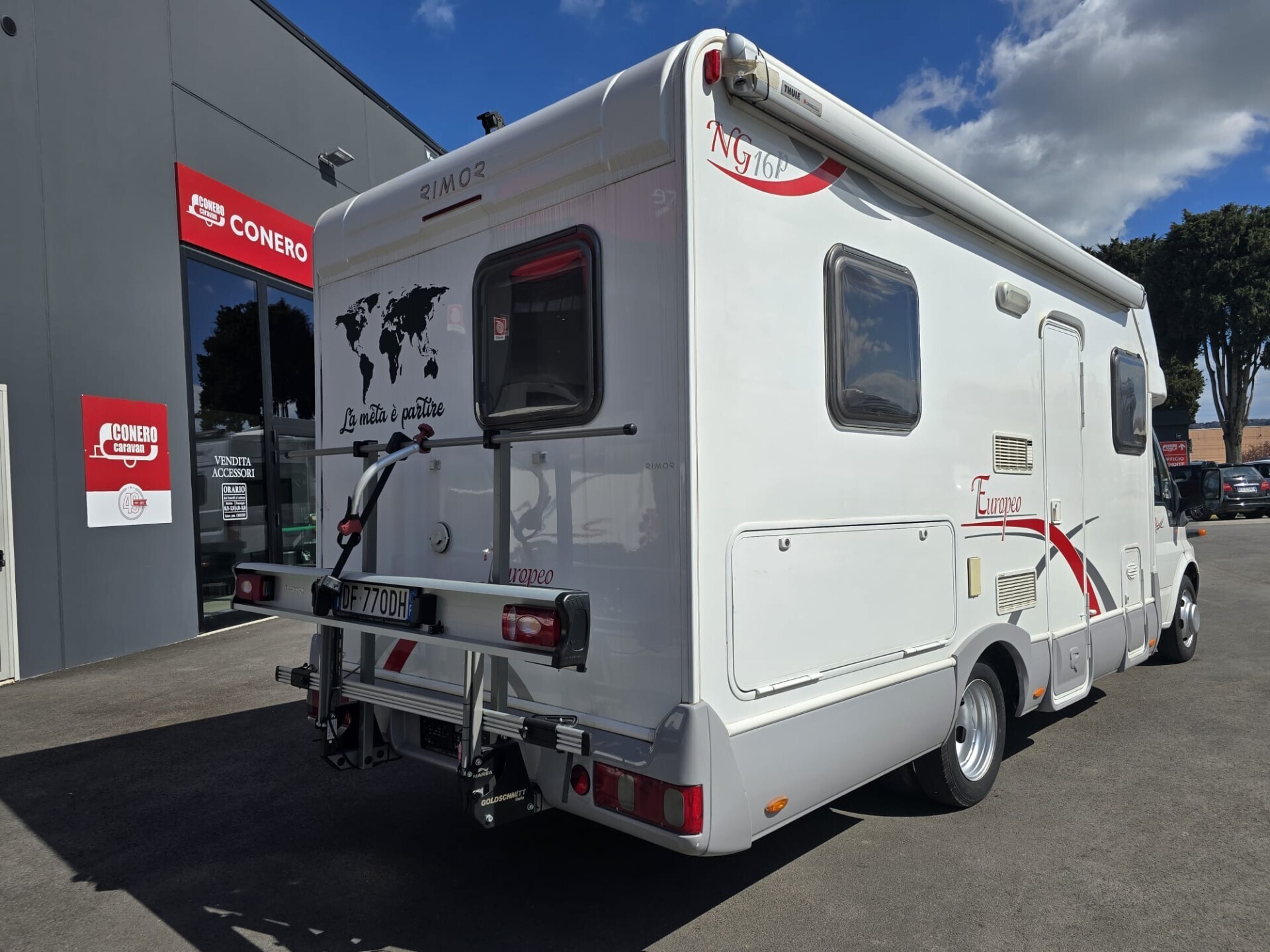 Rimor NG 16 P CAMPER SEMINTEGRALE CON PORTAMOTO