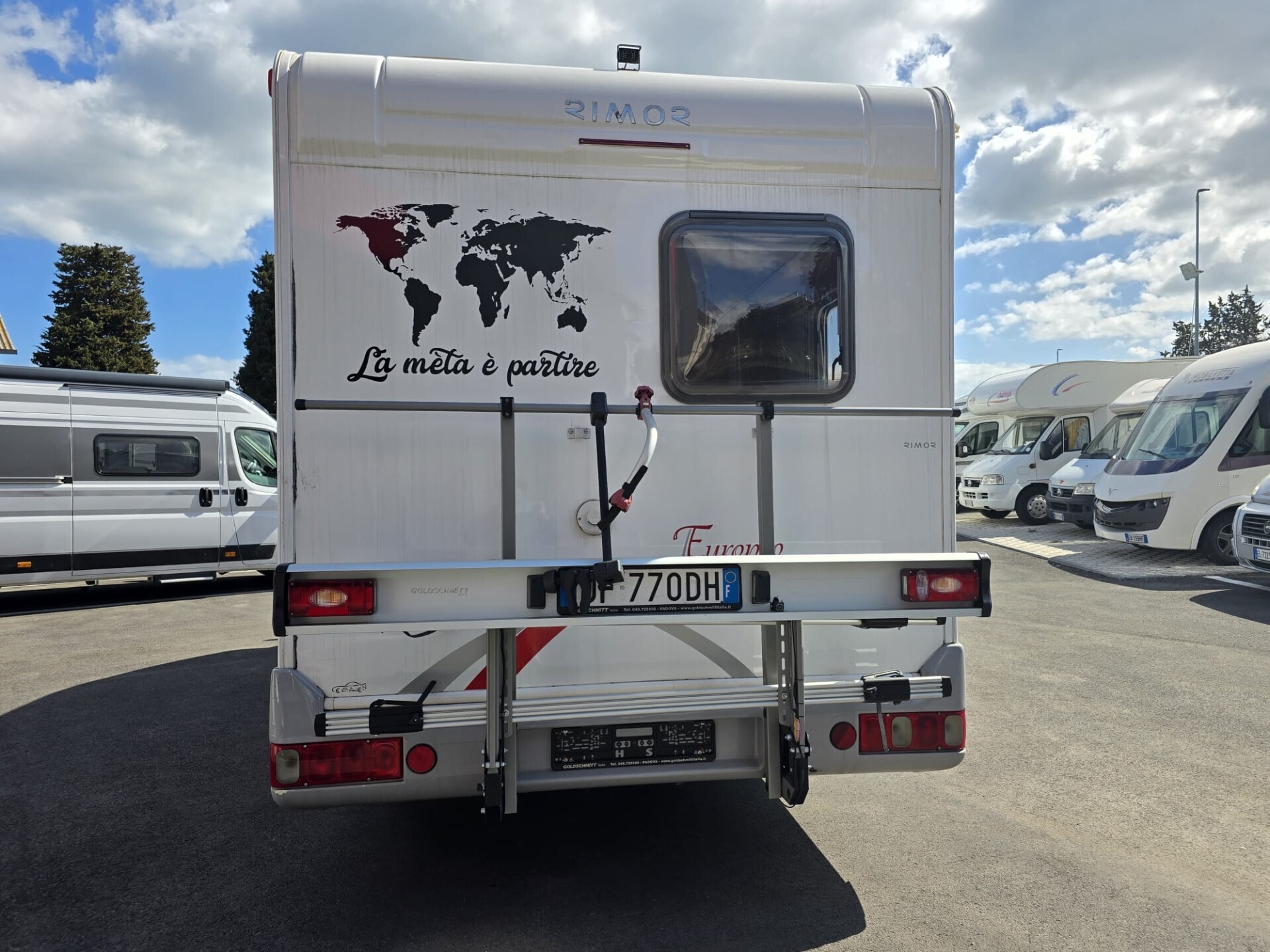 Rimor NG 16 P CAMPER SEMINTEGRALE CON PORTAMOTO