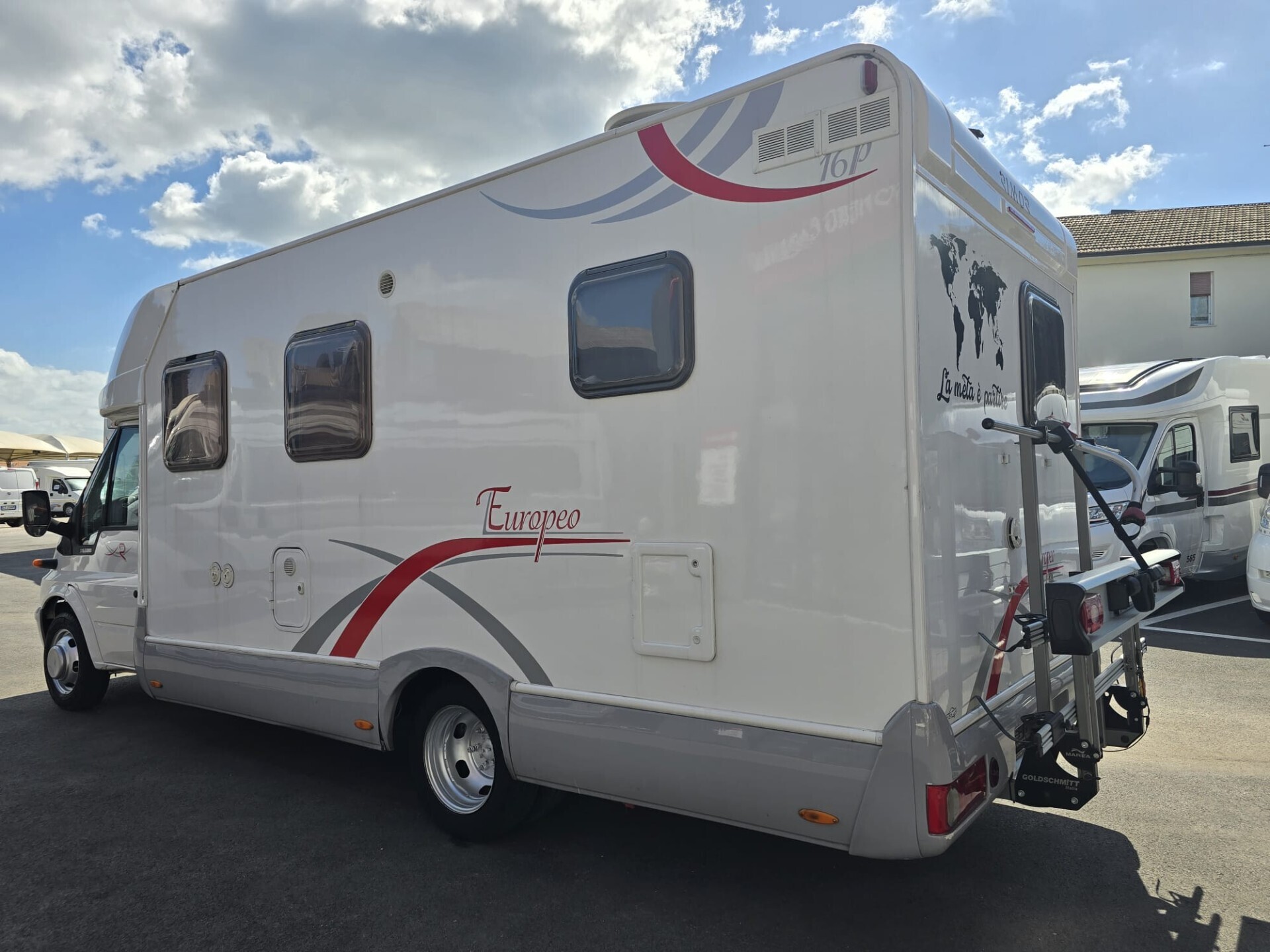 Rimor NG 16 P CAMPER SEMINTEGRALE CON PORTAMOTO