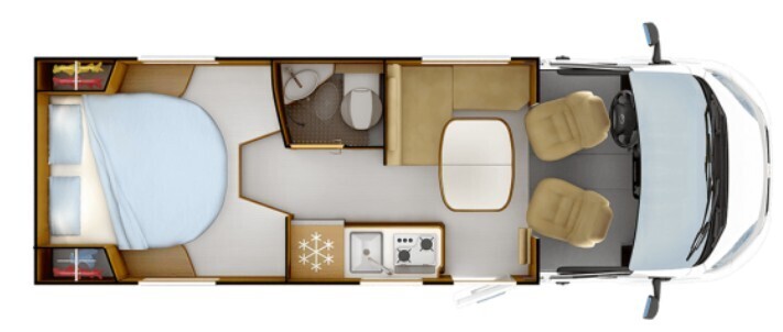 RAPIDO C 50 COMPACT CAMPER SEMINTEGRALE LARGO 217 