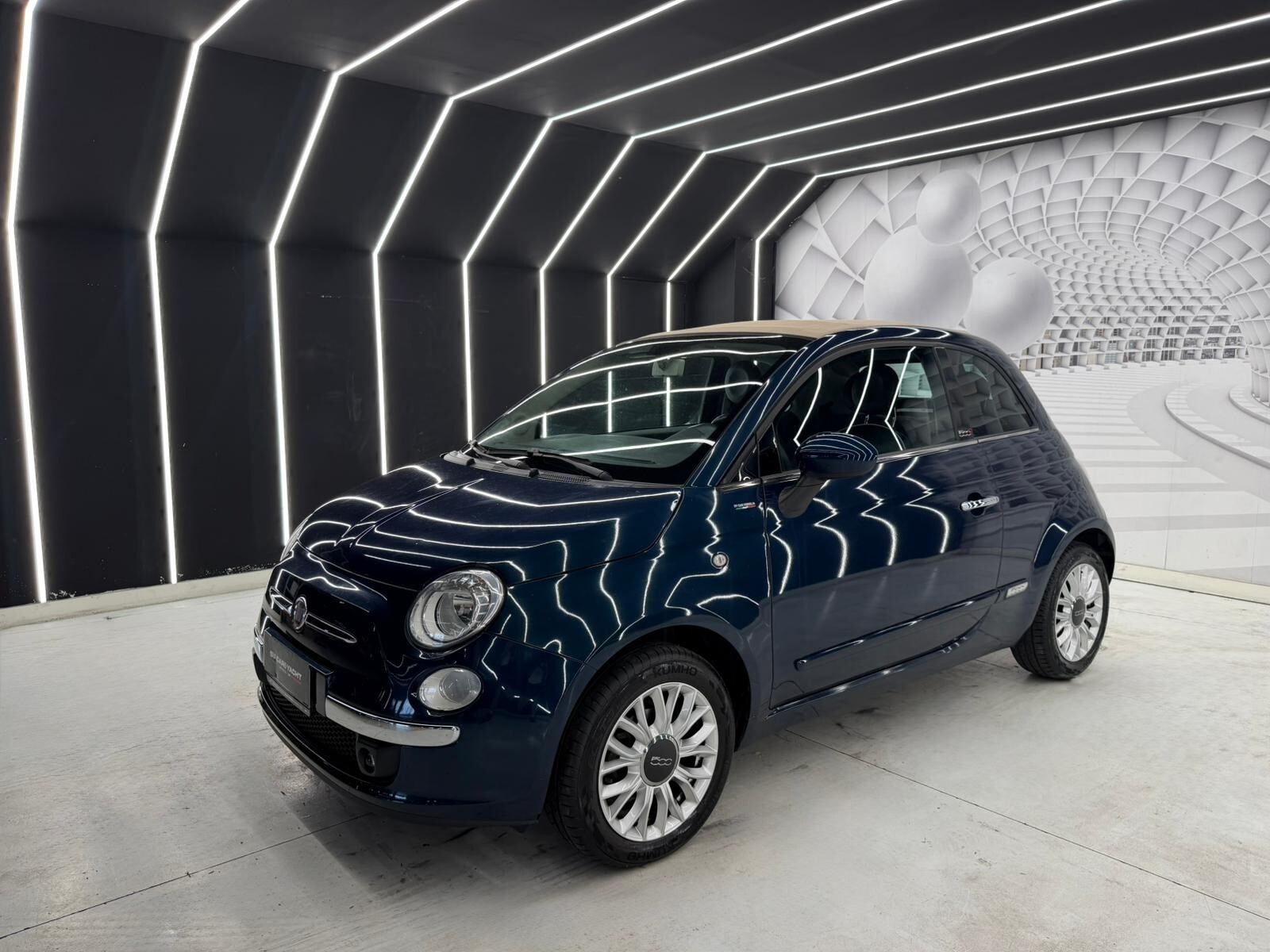 Fiat 500 CABRIO-SPORT-1.2 69CV-KM CERTIFICATI-12 MESI GARANZIA-PERMUTE – foto 3
